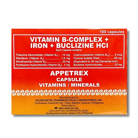 appetrex capsule vitamins
